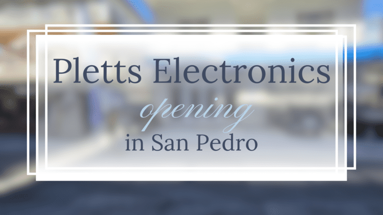 pletts electronics opening in san pedro